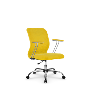 Офисное кресло SU-Mr-4/подл.078/осн.006 желтый в Новом Уренгое