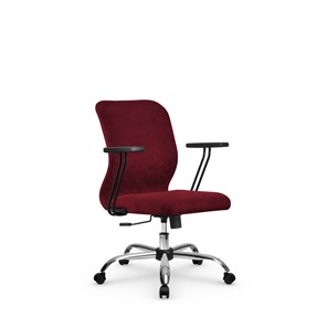 Кресло офисное SU-Mr-4/подл.109/осн.003  красный в Салехарде