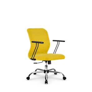 Кресло офисное SU-Mr-4/подл.109/осн.003  желтый в Новом Уренгое