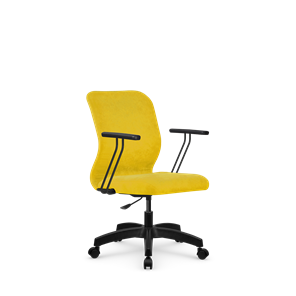 Кресло офисное SU-Mr-4/подл.109/осн.005 желтый в Салехарде