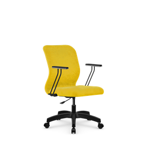 Кресло офисное SU-Mr-4/подл.110/осн.005 желтый в Салехарде
