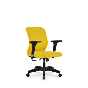 Кресло компьютерное SU-Mr-4/подл.200/осн.001 желтый в Надыме