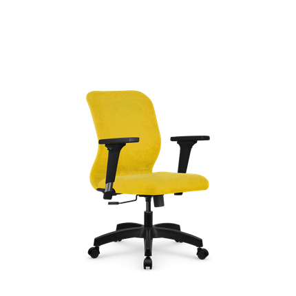 Кресло компьютерное SU-Mr-4/подл.200/осн.001 желтый в Салехарде - изображение