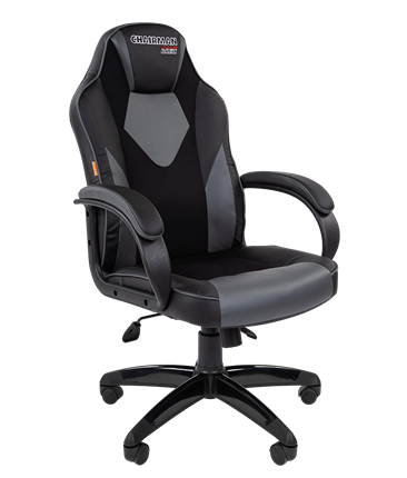 Офисное кресло CHAIRMAN GAME 17, цвет черный / серый в Салехарде - изображение