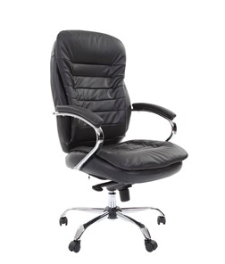 Офисное кресло CHAIRMAN 795 кожа, цвет черный в Тарко-Сале
