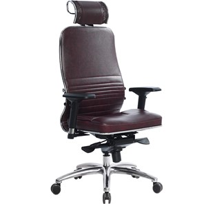 Кресло офисное Samurai KL-3.04, темно-бордовый в Лабытнанги