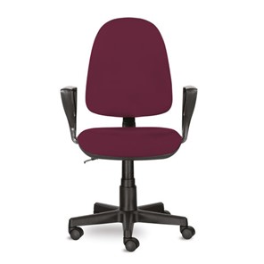 Кресло офисное Brabix Prestige Ergo MG-311 (регулируемая эргономичная спинка, ткань, бордовое) в Салехарде - предосмотр