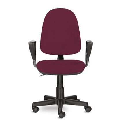 Кресло офисное Brabix Prestige Ergo MG-311 (регулируемая эргономичная спинка, ткань, бордовое) в Салехарде - изображение