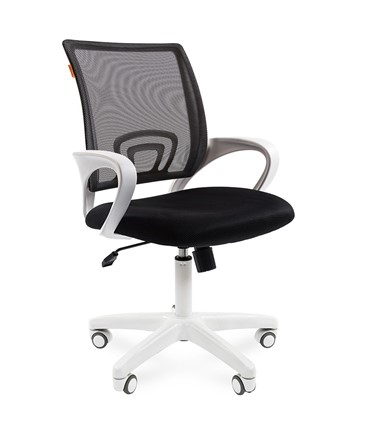 Компьютерное кресло CHAIRMAN 696 white, черный в Салехарде - изображение