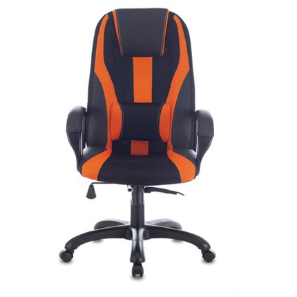 Компьютерное кресло Brabix Premium Rapid GM-102 (экокожа/ткань, черно/оранжевое) в Салехарде - изображение