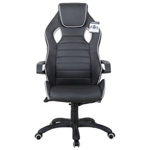 Компьютерное кресло Brabix Techno Pro GM-003 (экокожа, черное/серое, вставки серые) в Ноябрьске