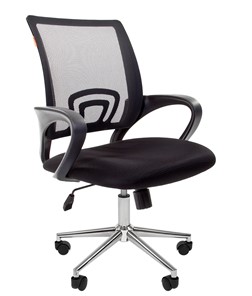 Офисное кресло CHAIRMAN 696 CHROME Сетка TW-01 (черная) в Салехарде - предосмотр