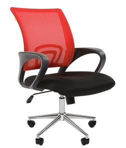 Кресло CHAIRMAN 696 CHROME Сетка TW-69 (красный) в Салехарде - предосмотр