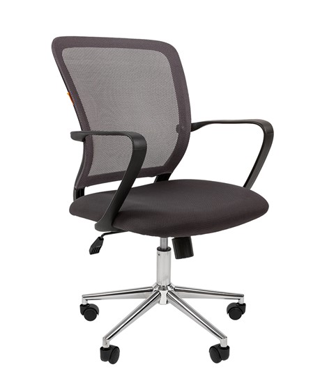 Офисное кресло CHAIRMAN 698 CHROME new Сетка TW-04 (серый) в Салехарде - изображение 1