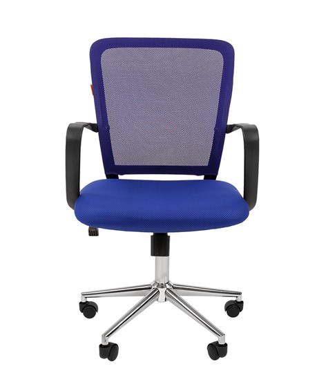 Офисное кресло CHAIRMAN 698 CHROME new Сетка TW-05 (синий) в Салехарде - изображение 2