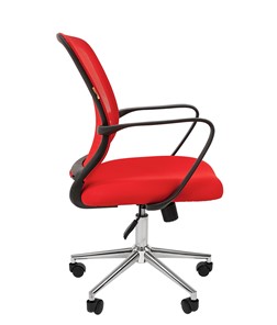 Офисное кресло CHAIRMAN 698 CHROME new Сетка TW-69 (красный) в Салехарде - предосмотр 3