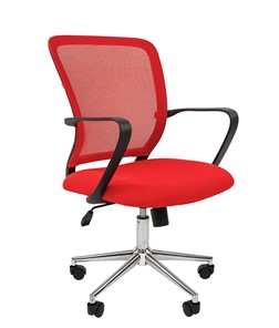 Офисное кресло CHAIRMAN 698 CHROME new Сетка TW-69 (красный) в Лабытнанги