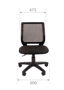 Кресло компьютерное CHAIRMAN 699 Б/Л Сетка TW-01(черный) в Салехарде - предосмотр 4