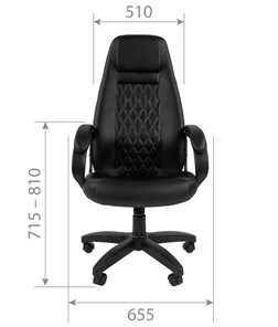 Кресло офисное CHAIRMAN 950LT Экокожа коричневая в Салехарде - предосмотр 4