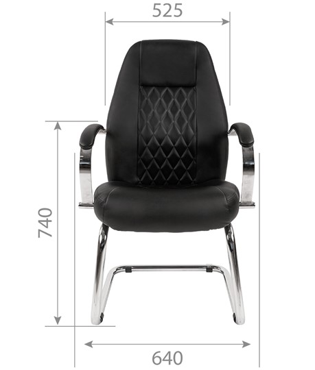 Кресло офисное CHAIRMAN 950V Экокожа черная в Салехарде - изображение 4