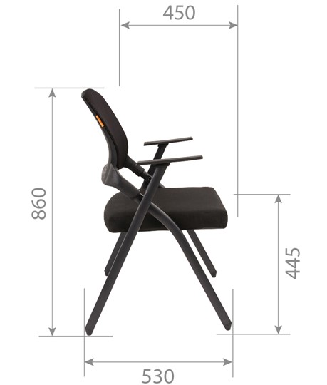 Офисное кресло CHAIRMAN NEXX сетчатый акрил DW01 черный в Салехарде - изображение 5