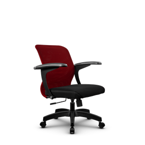 Офисное кресло SU-M-4/подл.160/осн.001, Бордовый/Черный в Салехарде
