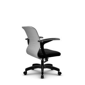 Офисное кресло SU-M-4/подл.160/осн.001, Светло-серый/Черный в Салехарде - предосмотр 2