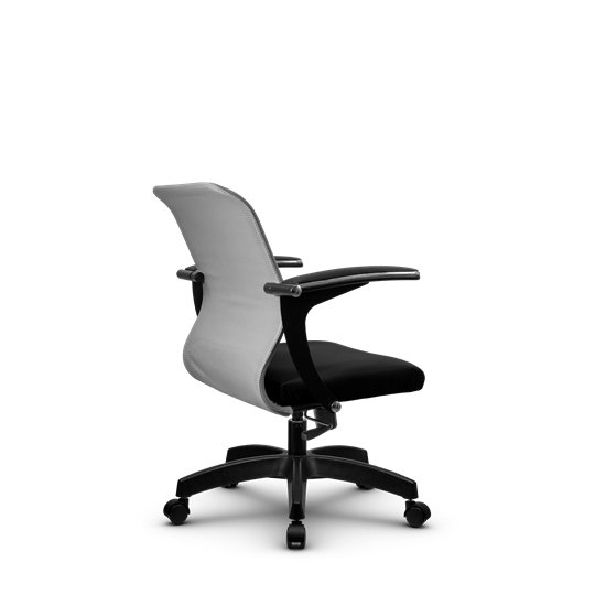 Офисное кресло SU-M-4/подл.160/осн.001, Светло-серый/Черный в Салехарде - изображение 2
