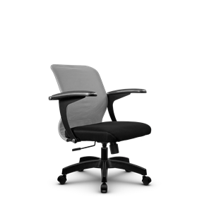 Офисное кресло SU-M-4/подл.160/осн.001, Светло-серый/Черный в Новом Уренгое