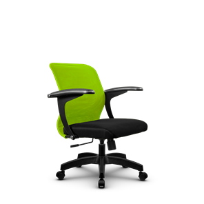 Кресло компьютерное SU-M-4/подл.160/осн.001, Зеленый/Черный в Губкинском