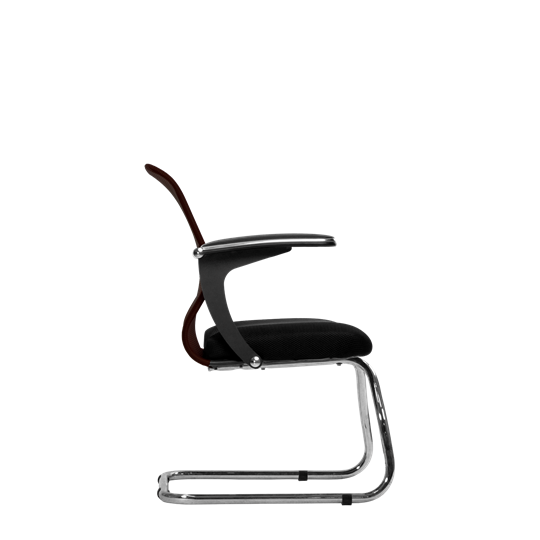 Офисный стул SU-M-4/подл.160/осн.007, Коричневый/Черный в Салехарде - изображение 1
