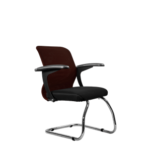 Офисный стул SU-M-4/подл.160/осн.007, Коричневый/Черный в Новом Уренгое