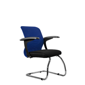 Офисный стул SU-M-4/подл.160/осн.007, Синий/Черный в Надыме