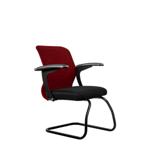 Офисный стул SU-M-4/подл.160/осн.008, Бордовый/Черный в Новом Уренгое