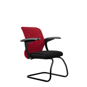 Офисный стул SU-M-4/подл.160/осн.008, Красный/Черный в Надыме