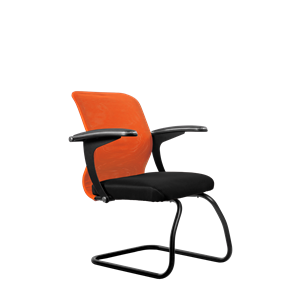 Офисный стул SU-M-4/подл.160/осн.008, Оранжевый/Черный в Надыме