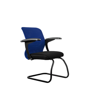 Офисный стул SU-M-4/подл.160/осн.008, Синий/Черный в Надыме