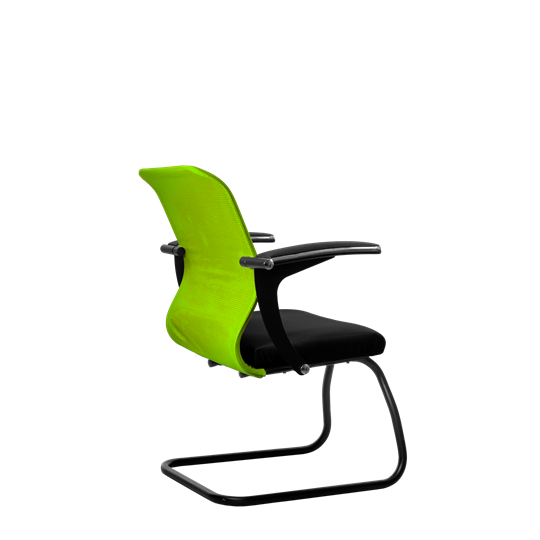 Офисный стул SU-M-4/подл.160/осн.008, Зеленый/Черный в Салехарде - изображение 2