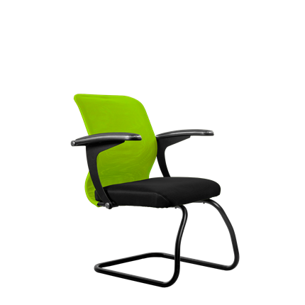 Офисный стул SU-M-4/подл.160/осн.008, Зеленый/Черный в Надыме - изображение