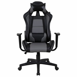 Компьютерное кресло Brabix GT Racer GM-100 (две подушки, экокожа, черное/серое) 531926 в Новом Уренгое