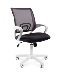 Кресло компьютерное CHAIRMAN 696 white, tw12-tw04 серый в Губкинском