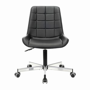 Кресло компьютерное Brabix Deco MG-316 (без подлокотников, пятилучие серебристое, экокожа, черное) 532080 в Надыме - предосмотр