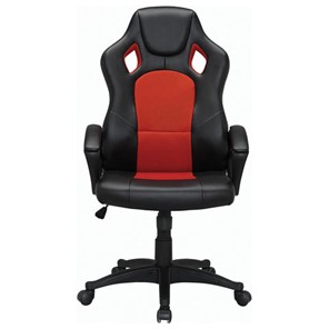 Кресло компьютерное Brabix Rider EX-544 (экокожа черная/ткань красная) 531583 в Новом Уренгое