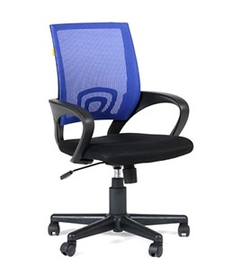 Кресло компьютерное CHAIRMAN 696 black Сетчатый акрил DW61 синий в Муравленко