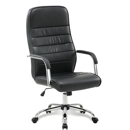 Офисное кресло Brabix Stark EX-547 (экокожа, хром, черное) в Салехарде - изображение