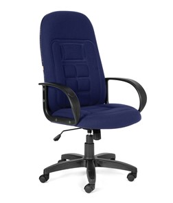 Кресло компьютерное CHAIRMAN 727 ткань ст., цвет синий в Салехарде - предосмотр
