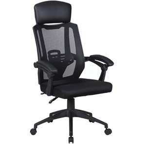 Кресло компьютерное Brabix Nexus ER-401 (с подлокотниками, черное) 531835 в Салехарде