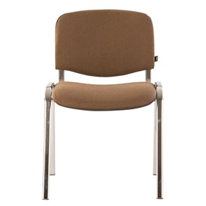 Офисный стул Brabix Iso CF-001 (хромированный каркас, ткань коричневая) 531421 в Ноябрьске