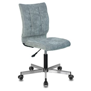 Кресло офисное Brabix Stream MG-314 (без подлокотников, пятилучие серебристое, ткань, серо-голубое) 532395 в Муравленко