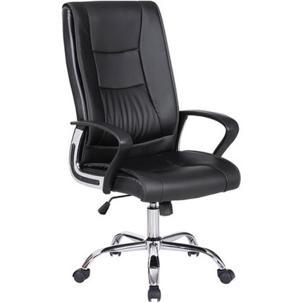 Офисное кресло Brabix Forward EX-570 (хром, экокожа, черное) 531837 в Салехарде - изображение